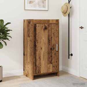 Imagine vidaXL Dulap pentru pantofi Lemn vechi 48 x 36 x 92 cm Lemn prelucrat