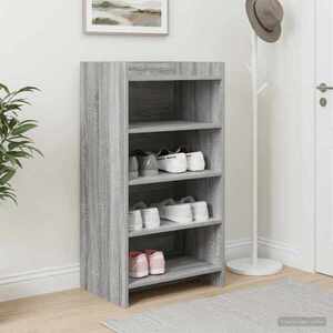Imagine vidaXL Dulap pentru pantofi Sonoma gri 48 x 36 x 92 cm Lemn prelucrat
