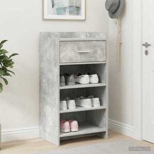 Imagine vidaXL Dulap pentru pantofi Gri Beton 48 x 36 x 92 cm Lemn prelucrat