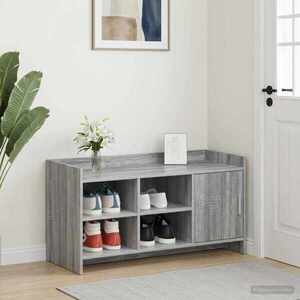Imagine vidaXL Dulap pentru pantofi cu ușă Sonoma gri 100 x 39, 5 x 51 cm