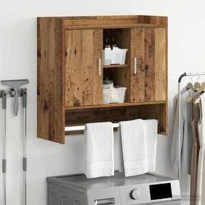 Imagine vidaXL Raft de perete Montare pe perete Lemn vechi 80 x 36 x 80 cm