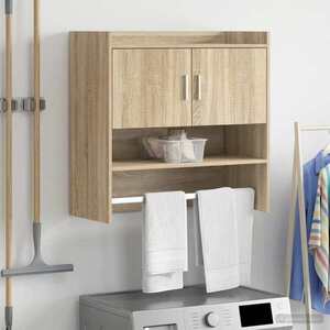 Imagine vidaXL Raft de perete Montare pe perete Stejar Sonoma 80 x 36 x 80 cm