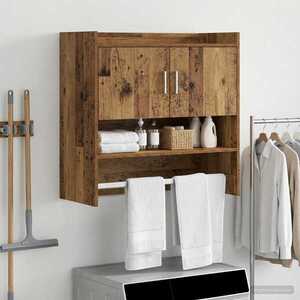 Imagine vidaXL Raft de perete Montare pe perete Lemn vechi 80 x 36 x 80 cm