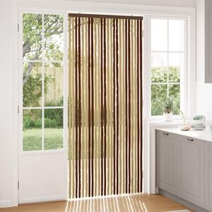 Imagine vidaXL Perdea pentru insecte din chenille Maro și Bej 100 x 230 cm