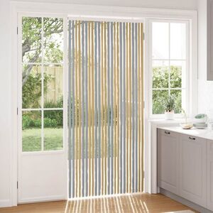 Imagine vidaXL Perdea pentru insecte din chenille Gri și Bej 100 x 220 cm