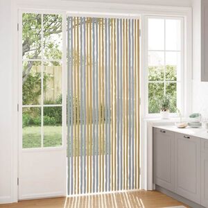 Imagine vidaXL Perdea pentru insecte din chenille Gri și Bej 100 x 230 cm