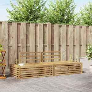 Imagine vidaXL 2 buc. Set de canapele de exterior Alb