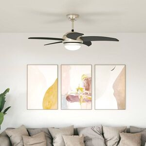 Imagine vidaXL Ventilator de tavan cu lumină și telecomandă Ø 110 cm