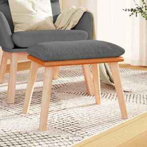 Imagine vidaXL Taburet, gri deschis, 45x29, 5x35 cm, material textil