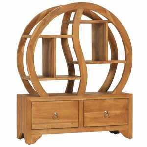 Imagine vidaXL Dulap cu raft Yin Yang, 68 x 26 x 83 cm, lemn masiv de tec