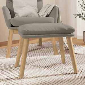 Imagine vidaXL Taburet, gri deschis, 45x29, 5x35 cm, catifea