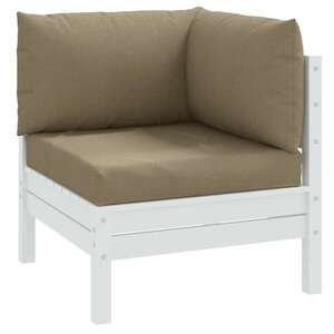 Imagine vidaXL Perne de paleți, 3 buc., melanj gri taupe, material textil