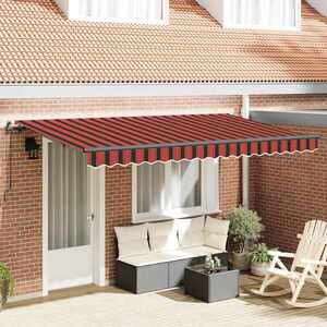 Imagine vidaXL Copertină retractabilă Portocaliu 350 x 200 cm țesătură