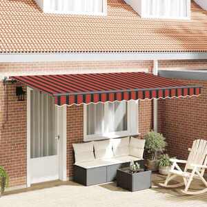 Imagine vidaXL Copertină retractabilă Portocaliu 350 x 200 cm țesătură
