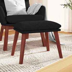 Imagine vidaXL Taburet, negru, 45x29, 5x35 cm, material textil
