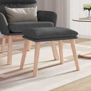 Imagine vidaXL Taburet, gri închis, 45x29, 5x35 cm, material textil