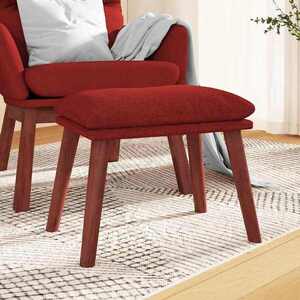 Imagine vidaXL Taburet, roșu vin, 45x29, 5x35 cm, material textil