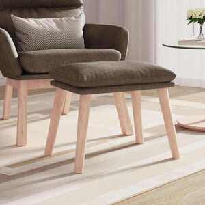 Imagine vidaXL Taburet, gri taupe, 45x29, 5x35 cm, material textil