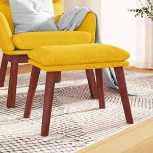 Imagine vidaXL Taburet, galben muștar, 45x29, 5x35 cm, material textil