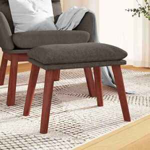 Imagine vidaXL Taburet, gri taupe, 45x29, 5x35 cm, material textil