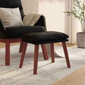 Imagine vidaXL Taburet, negru, 45x29, 5x35 cm, piele ecologică