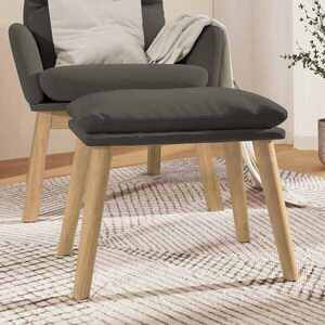 Imagine vidaXL Taburet, gri închis, 45x29, 5x35 cm, catifea