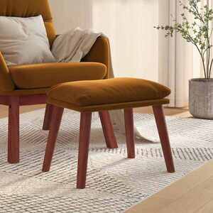 Imagine vidaXL Taburet, maro, 45x29, 5x35 cm, catifea