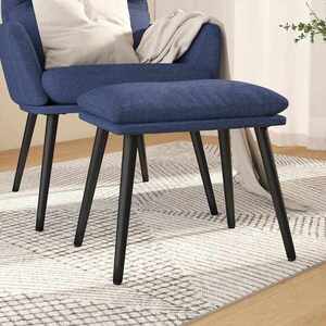 Imagine vidaXL Taburet, albastru, 45x29, 5x35 cm, material textil