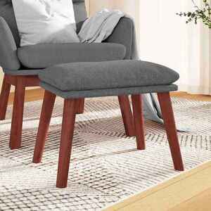 Imagine vidaXL Taburet, gri deschis, 45x29, 5x35 cm, material textil