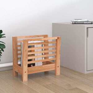 Imagine vidaXL Suport pentru reviste, 40x26, 5x38, 5 cm, lemn masiv de nuc