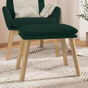 Imagine vidaXL Taburet, verde închis, 45x29, 5x35 cm, catifea