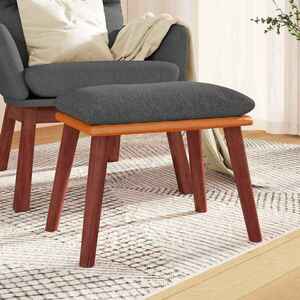 Imagine vidaXL Taburet, gri închis, 45x29, 5x35 cm, textil & piele ecologică