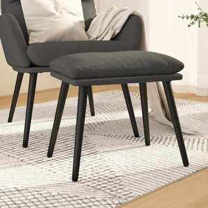 Imagine vidaXL Taburet, gri închis, 45x29, 5x35 cm, material textil