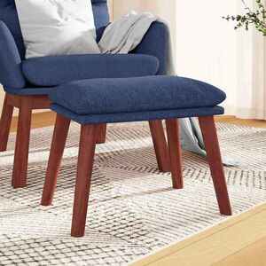 Imagine vidaXL Taburet, albastru, 45x29, 5x35 cm, material textil