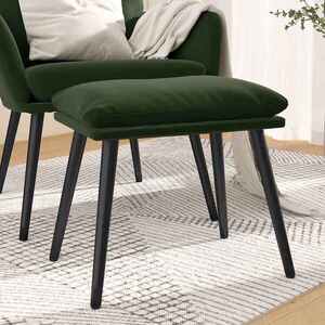 Imagine vidaXL Taburet, verde închis, 45x29, 5x35 cm, catifea