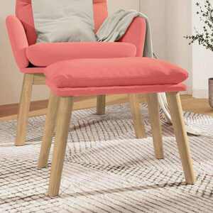 Imagine vidaXL Taburet, roz, 45x29, 5x35 cm, catifea