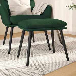 Imagine vidaXL Taburet, verde închis, 45x29, 5x35 cm, material textil