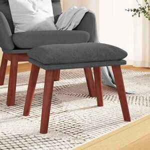 Imagine vidaXL Taburet, gri închis, 45x29, 5x35 cm, material textil