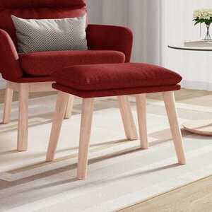 Imagine vidaXL Taburet, roșu vin, 45x29, 5x35 cm, material textil