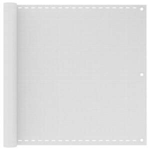Imagine vidaXL Paravan de balcon, alb, 90x300 cm, HDPE