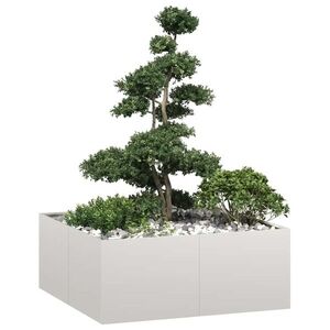 Imagine vidaXL Jardinieră 100x100x40 cm oțel inoxidabil
