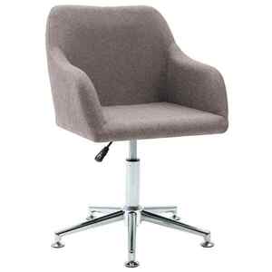 Imagine vidaXL Scaun de birou, gri taupe, material textil