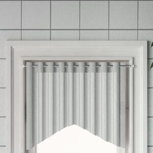 Imagine vidaXL Șine pentru perdele 2 buc, alb și argintiu, 60-105 cm, aluminiu