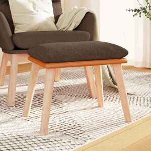 Imagine vidaXL Taburet, maro, 45x29, 5x35 cm, textil & piele ecologică