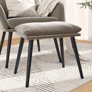 Imagine vidaXL Taburet, gri deschis, 45x29, 5x35 cm, catifea