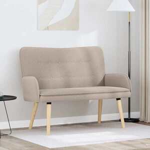 Imagine vidaXL Canapea cu 2 locuri Gri deschis 115 x 61 x 87 cm Bouclé