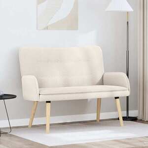 Imagine vidaXL Canapea cu 2 locuri Crem 115 x 61 x 87 cm Bouclé