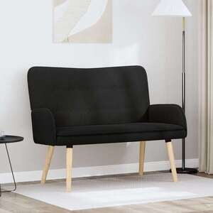 Imagine vidaXL Canapea cu 2 locuri Negru 115 x 61 x 87 cm Bouclé