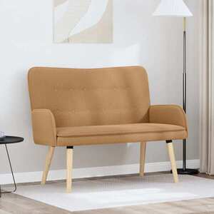 Imagine vidaXL Canapea cu 2 locuri Bej 115 x 61 x 87 cm Bouclé