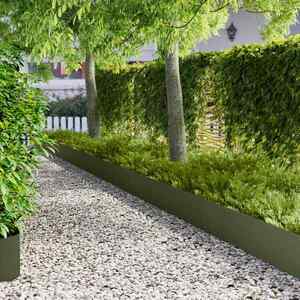 Imagine vidaXL Margine pentru gazon 20 buc. 103 x 30 cm Oțel Verde măsliniu